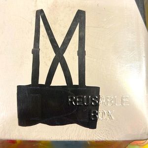 New KOBALT Black Heavy-Duty Elastic Back Support Belt Fits L-XL (Bin67)